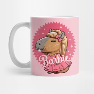 Capybara Barbie Mug